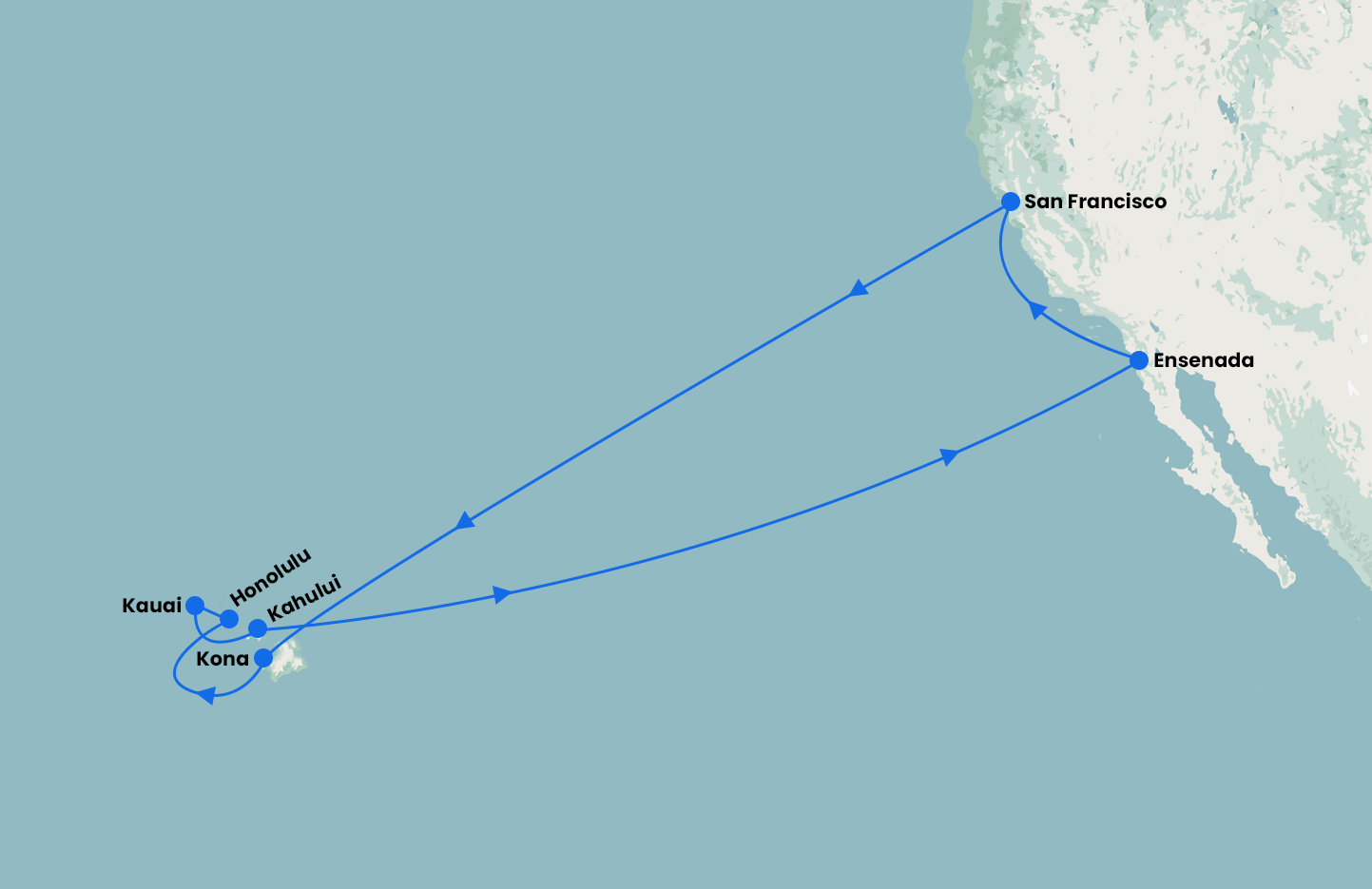 San Francisco and Hawaiian Explorer with Ruby Princess